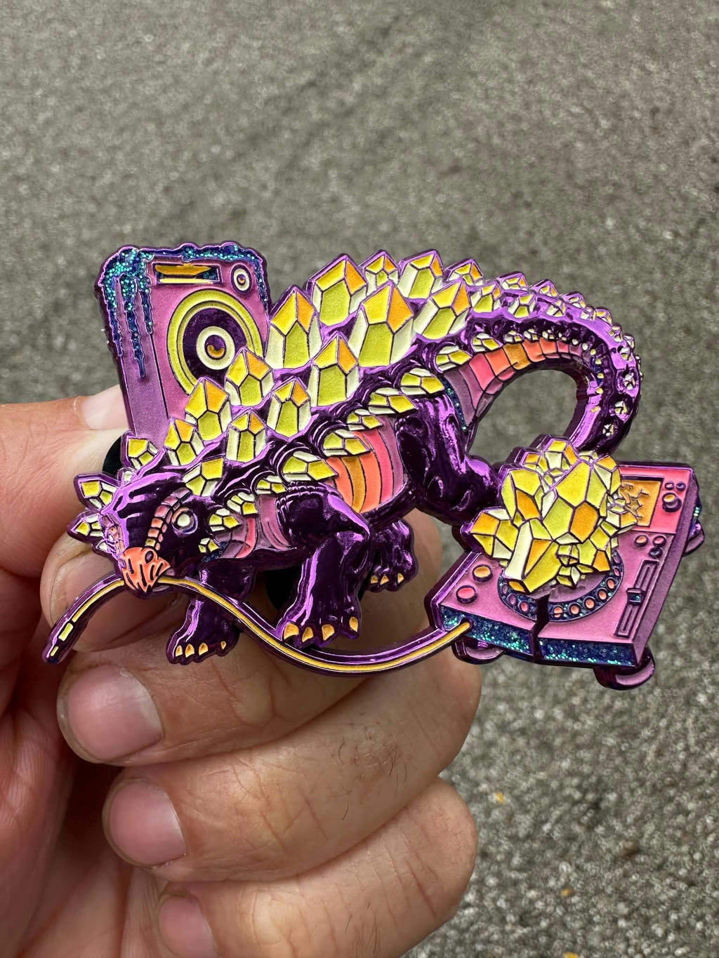 Ankylo Unplugged Pin - Purple