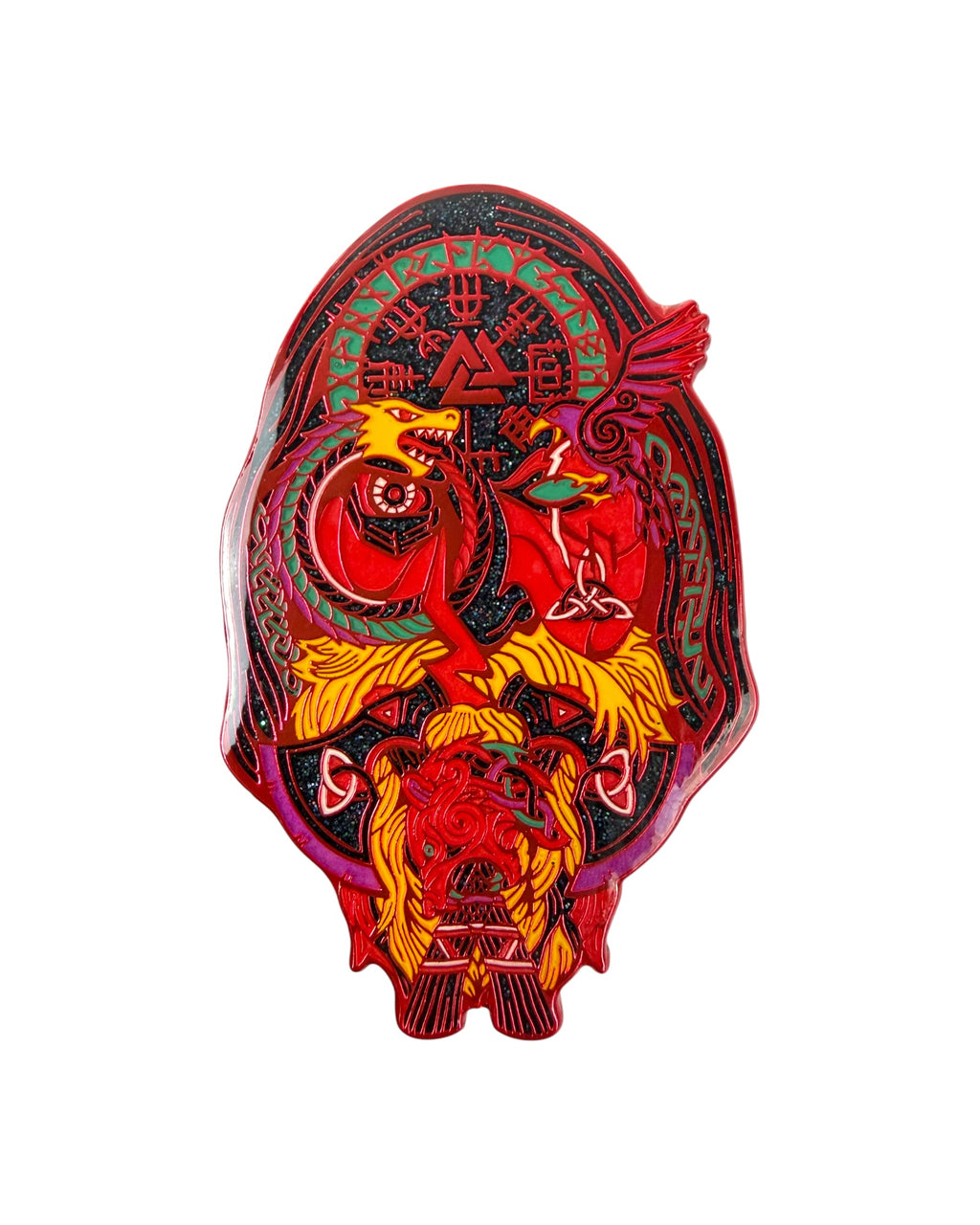 Odin Pin - Red Anodized
