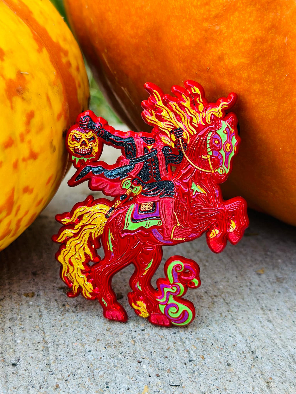 Headless Horseman Pin - Red Ano