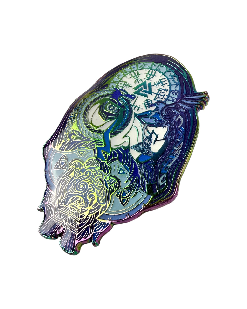 Odin Pin - Rainbow Anodized