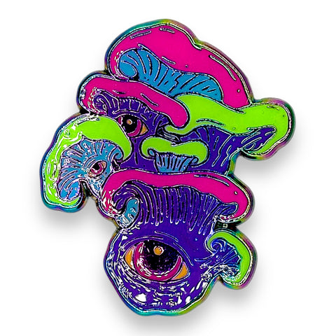 Oyster Eye Mushroom Pin - Rnbw Ano