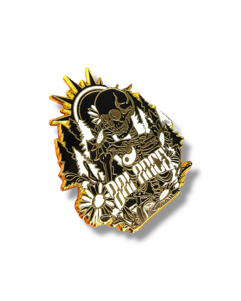 Balance Within Pin - Black and Gold
