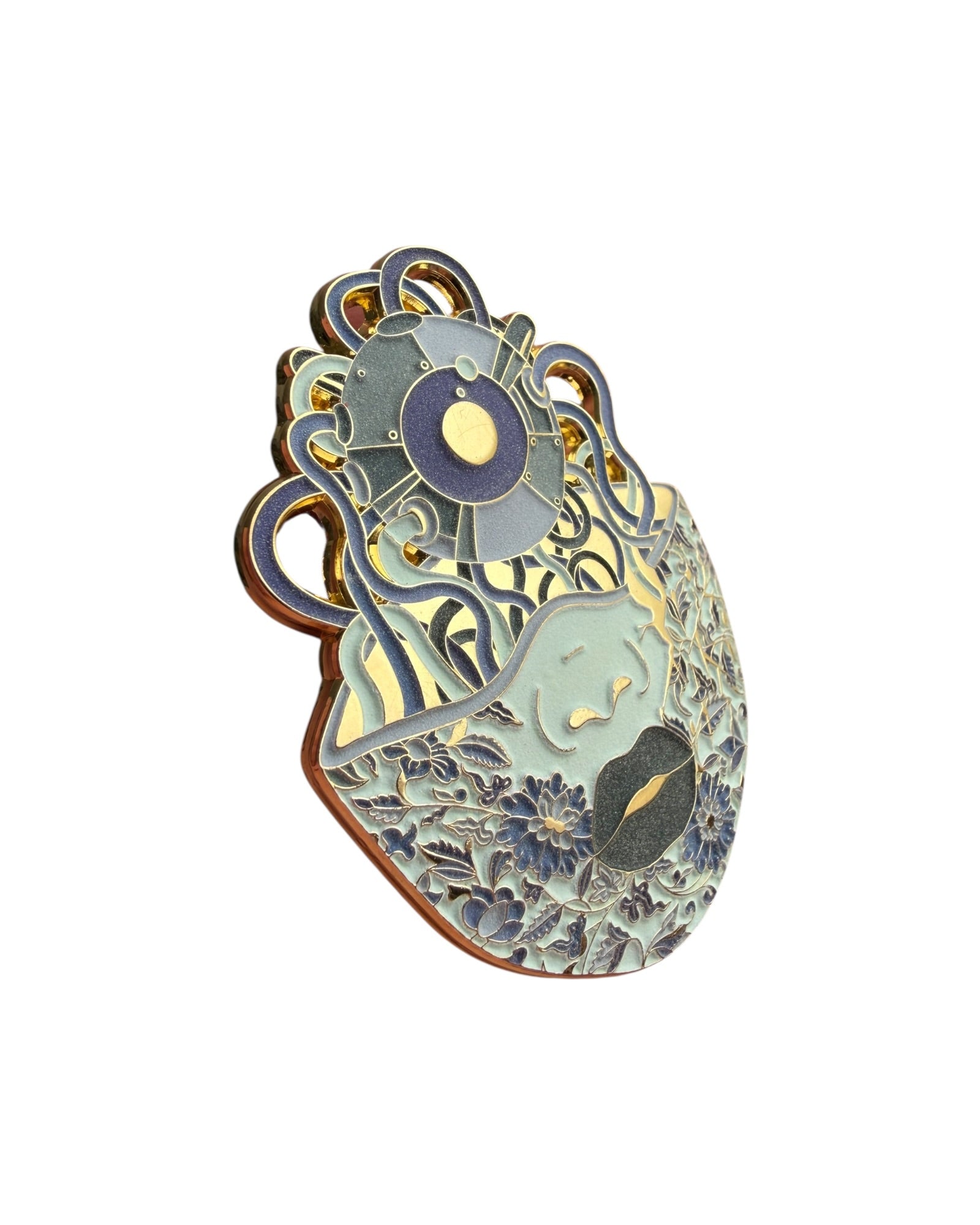 Cyborg Overload Pin - Gold