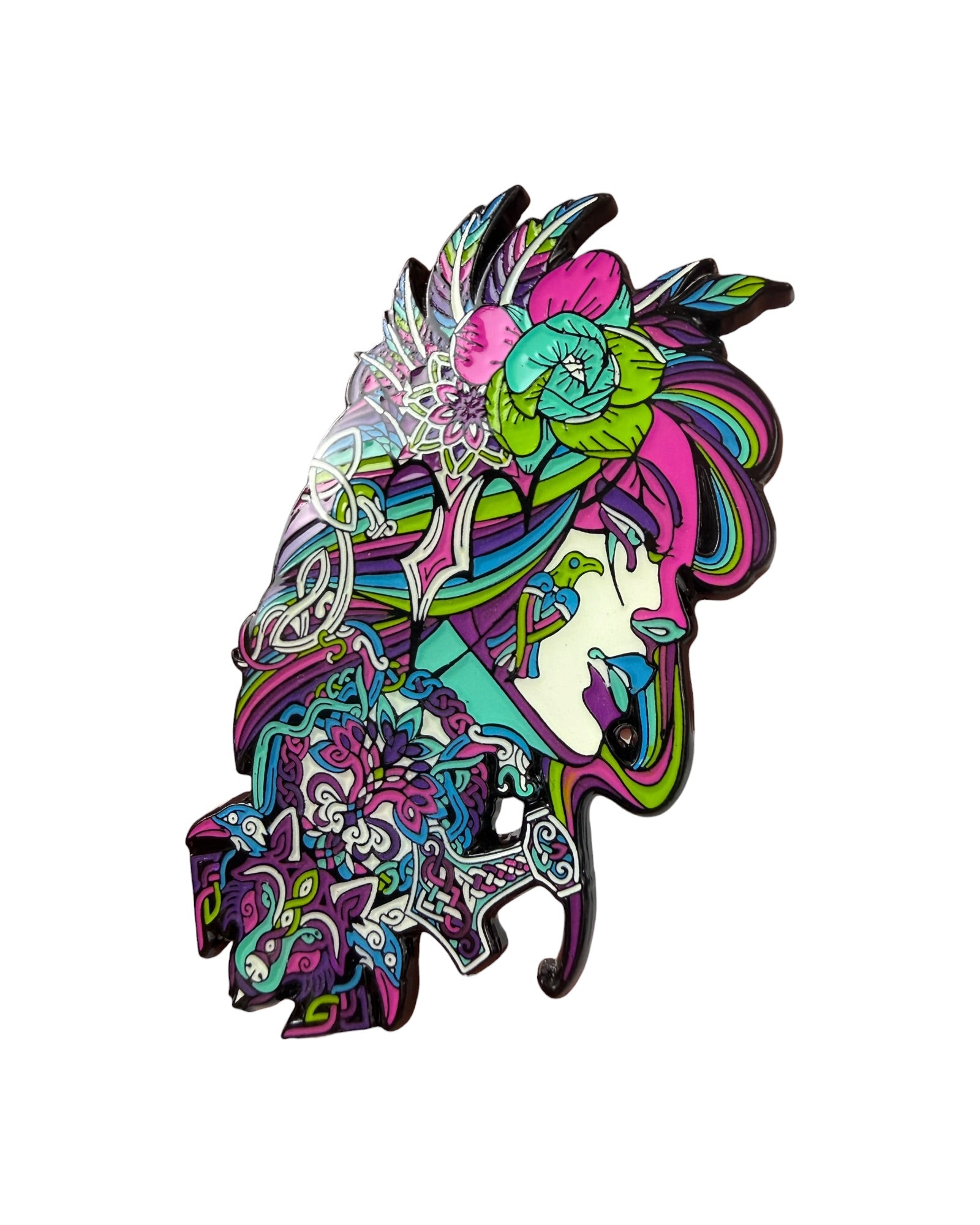 Freya Pin - Rainbow Anodized