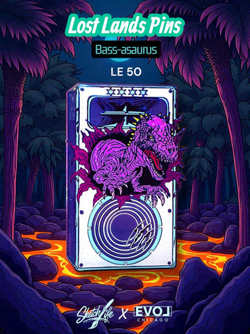 Bass-asaurus Pin