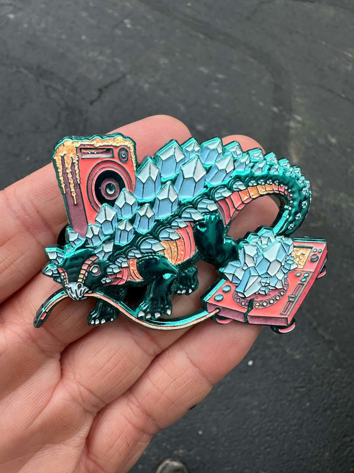 Ankylo Unplugged Pin - Teal