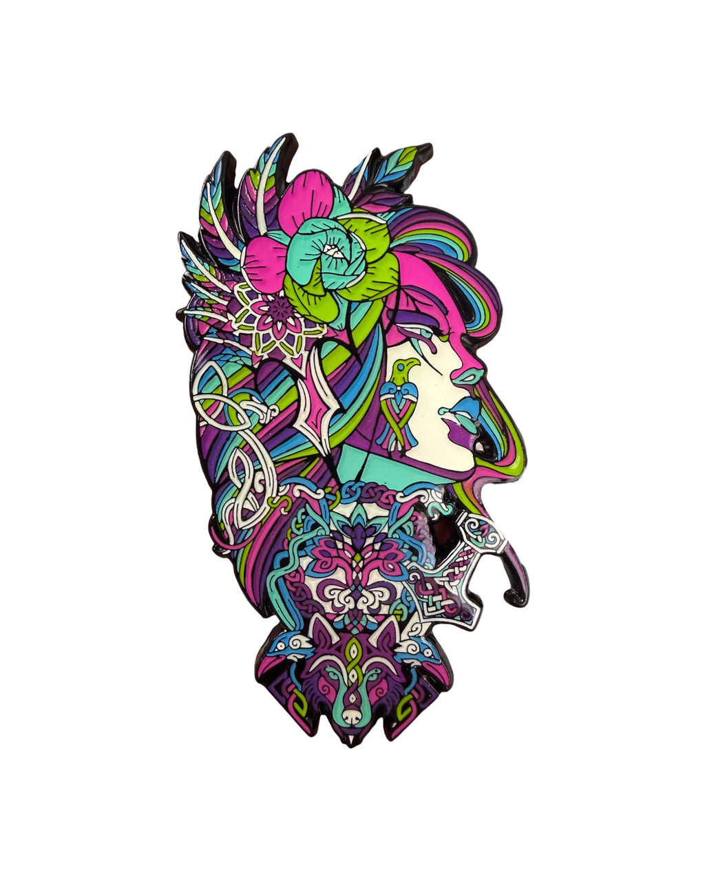 Freya Pin - Rainbow Anodized