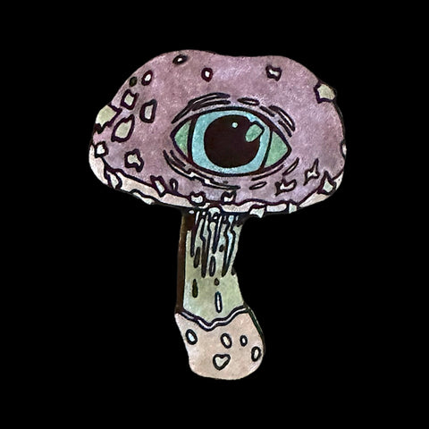 Primary Eye Mushroom Pin