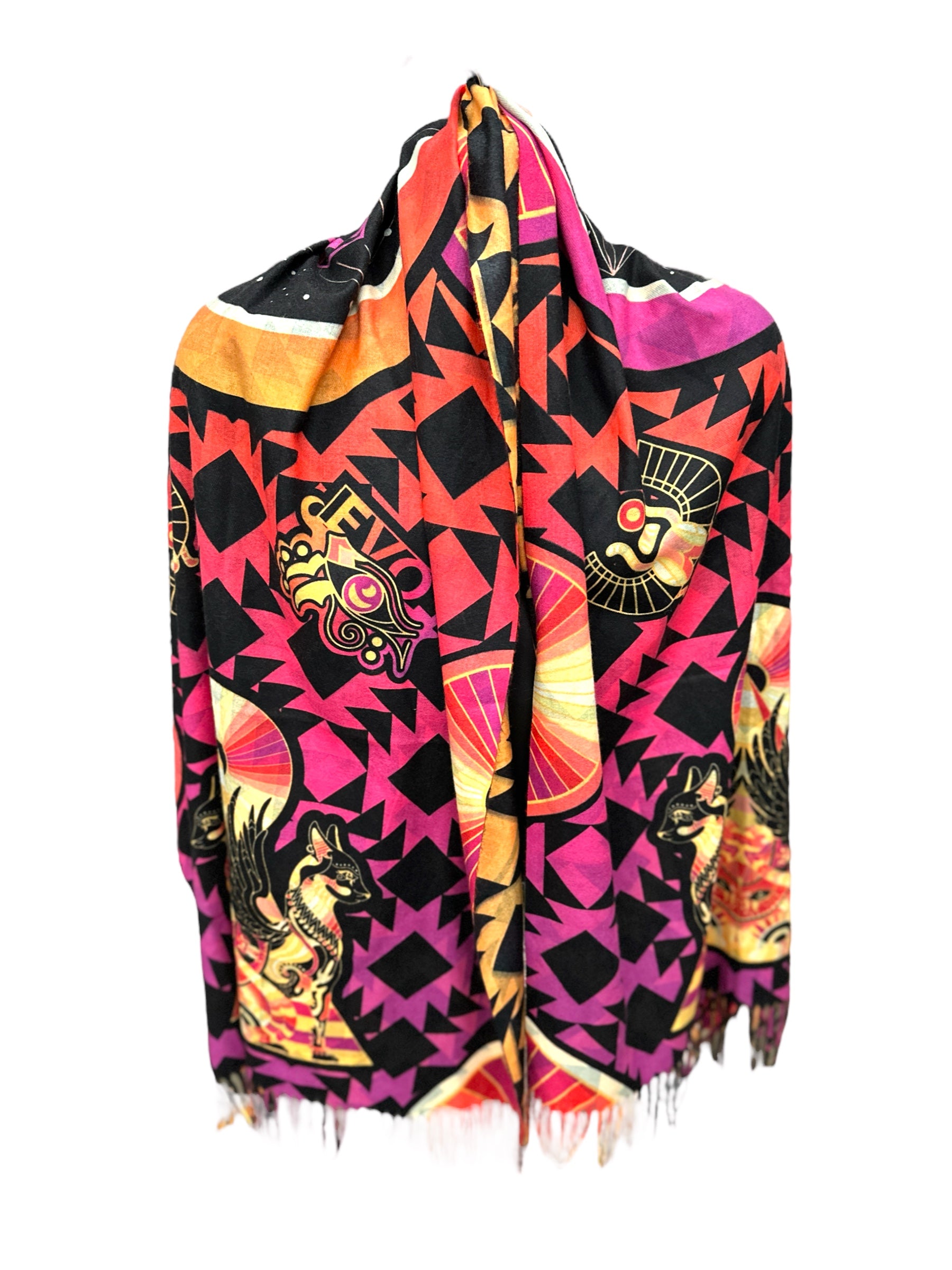 Bastet Amulet Pashmina
