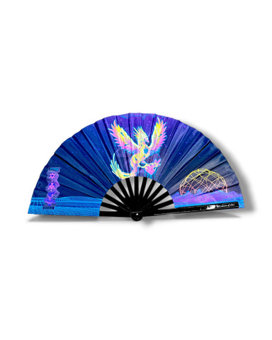 Phoenix Heart Hand Fan