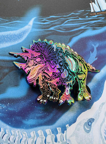 The Lost Undead Collection: Triceratops Pin