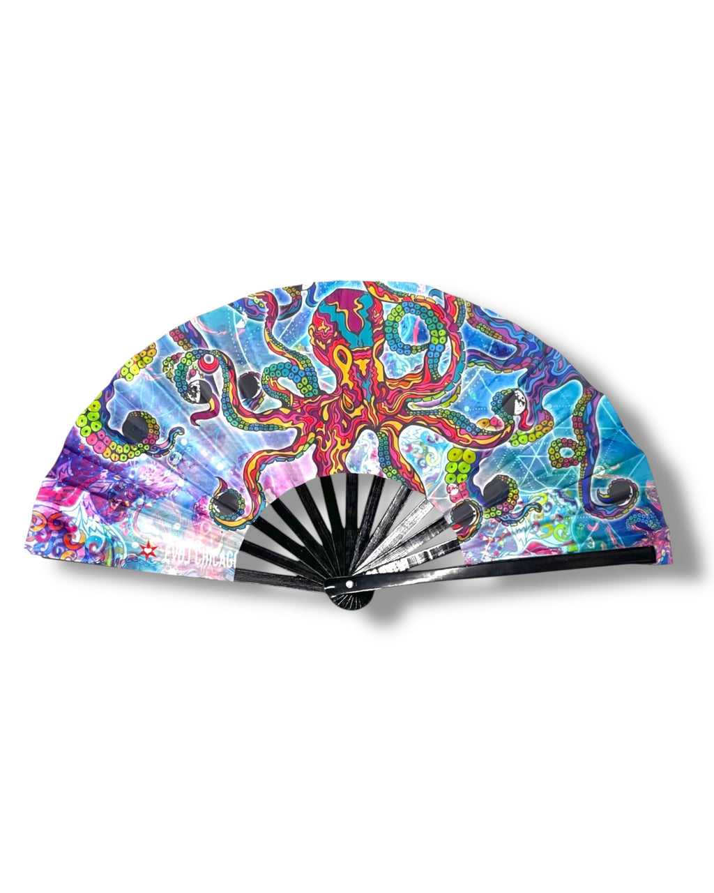 Cosmic Octopus Hand Fan