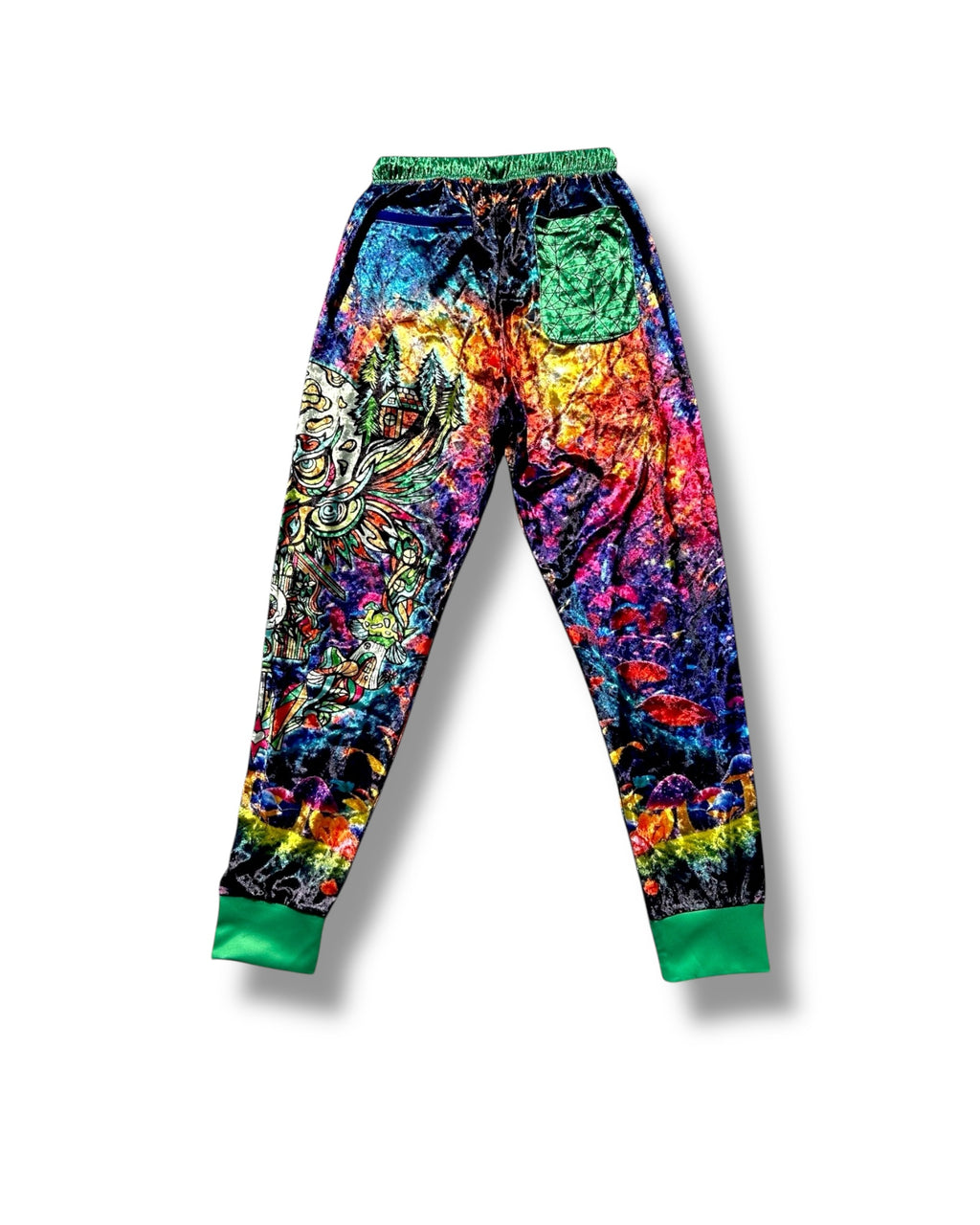 Midnight Guardian Crushed Velvet Joggers
