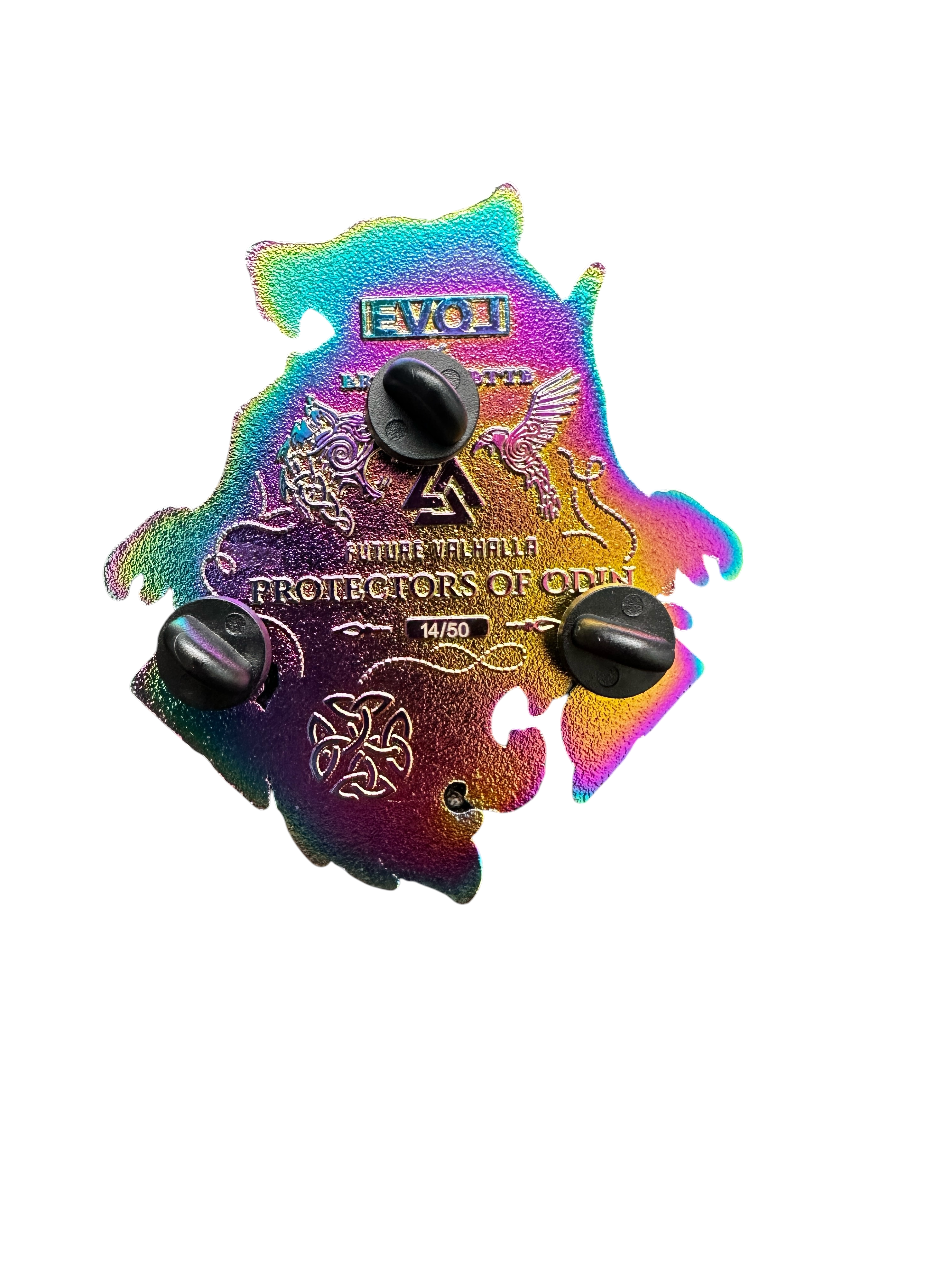 The Protectors Pin - Rainbow Anodized