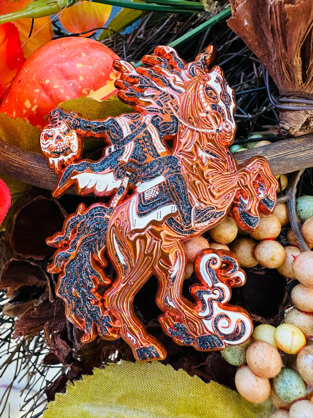 Headless Horseman Pin - Orange Ano
