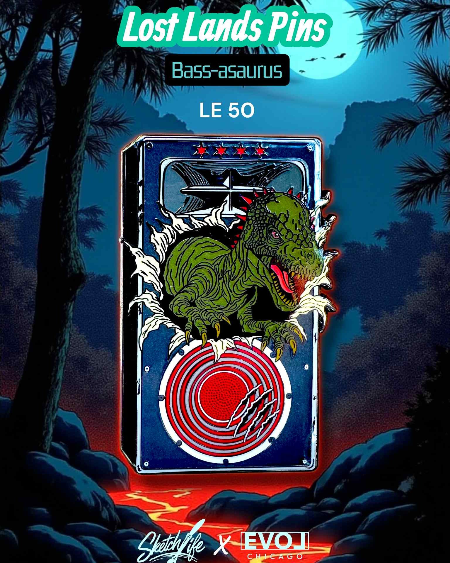 Bass-asaurus Pin Main image