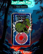 Bass-asaurus Pin