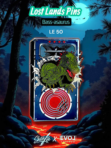 Bass-asaurus Pin