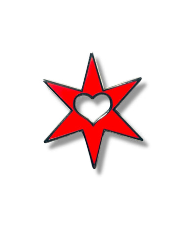 EVOL Heart Star Pin