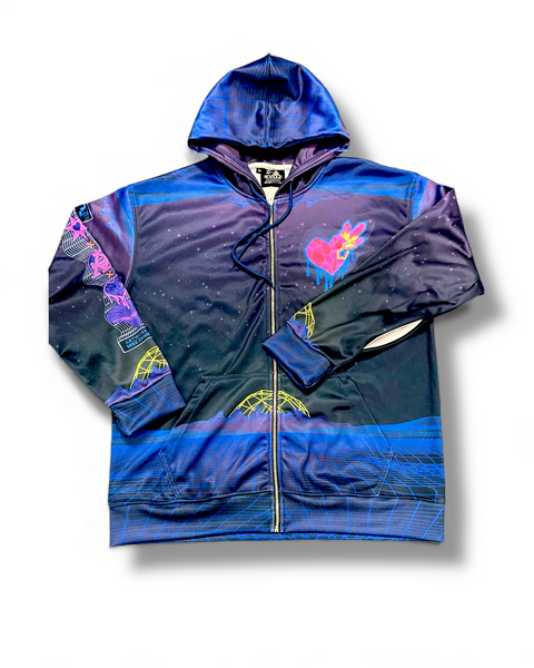 Phoenix Heart Sublimated Zip-Up Hoodie – EVOL Chicago