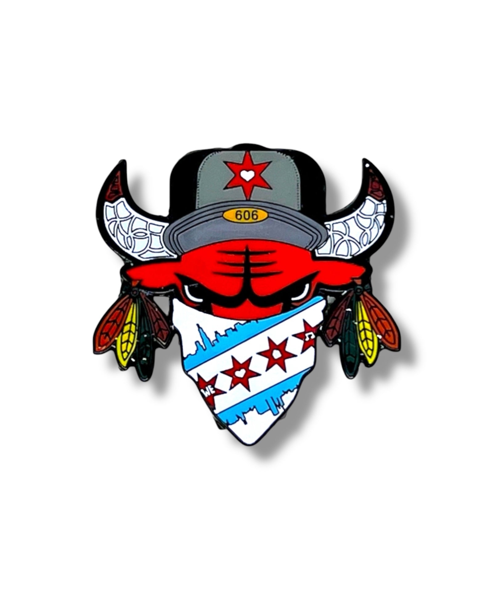 Madhouse Pin - Chicago Bulls and Blackhawks Tribute Main image