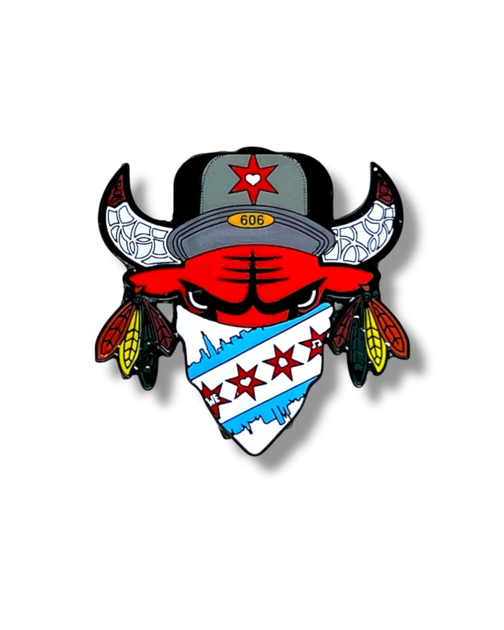 Madhouse Pin - Chicago Bulls and Blackhawks Tribute