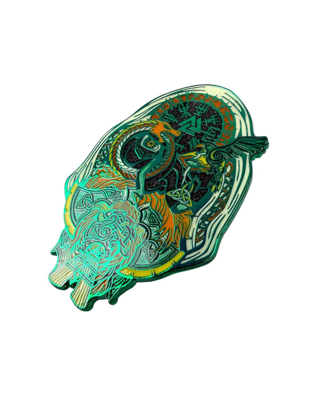 Odin Pin - Green Anodized