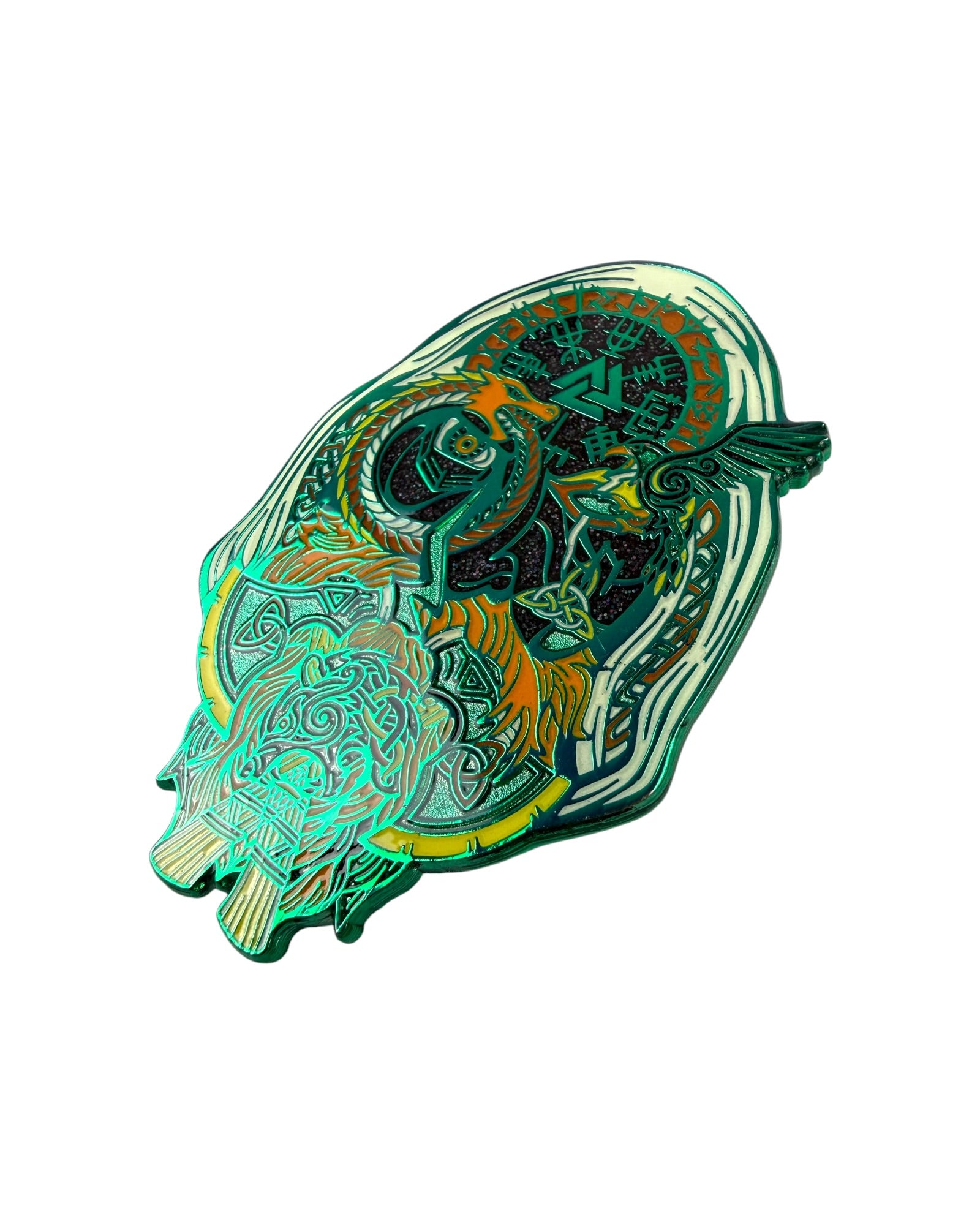 Odin Pin - Green Anodized