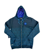 Geo Cotton Zip-Up Hoodie