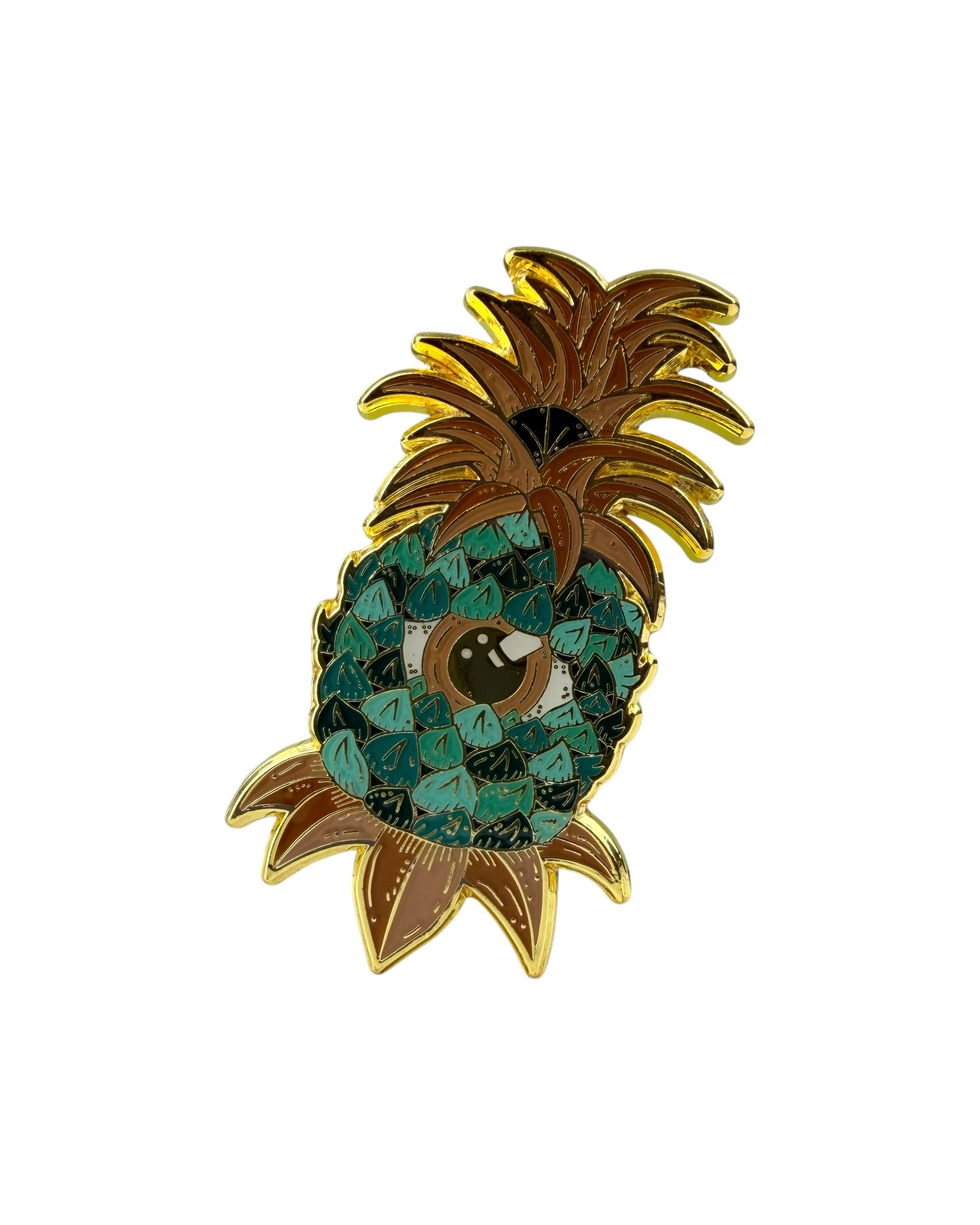 Third Eye Pineapple Pin - Gold Anodized Main image