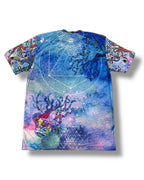 Cosmic Octopus Sublimated T-Shirt - Blue