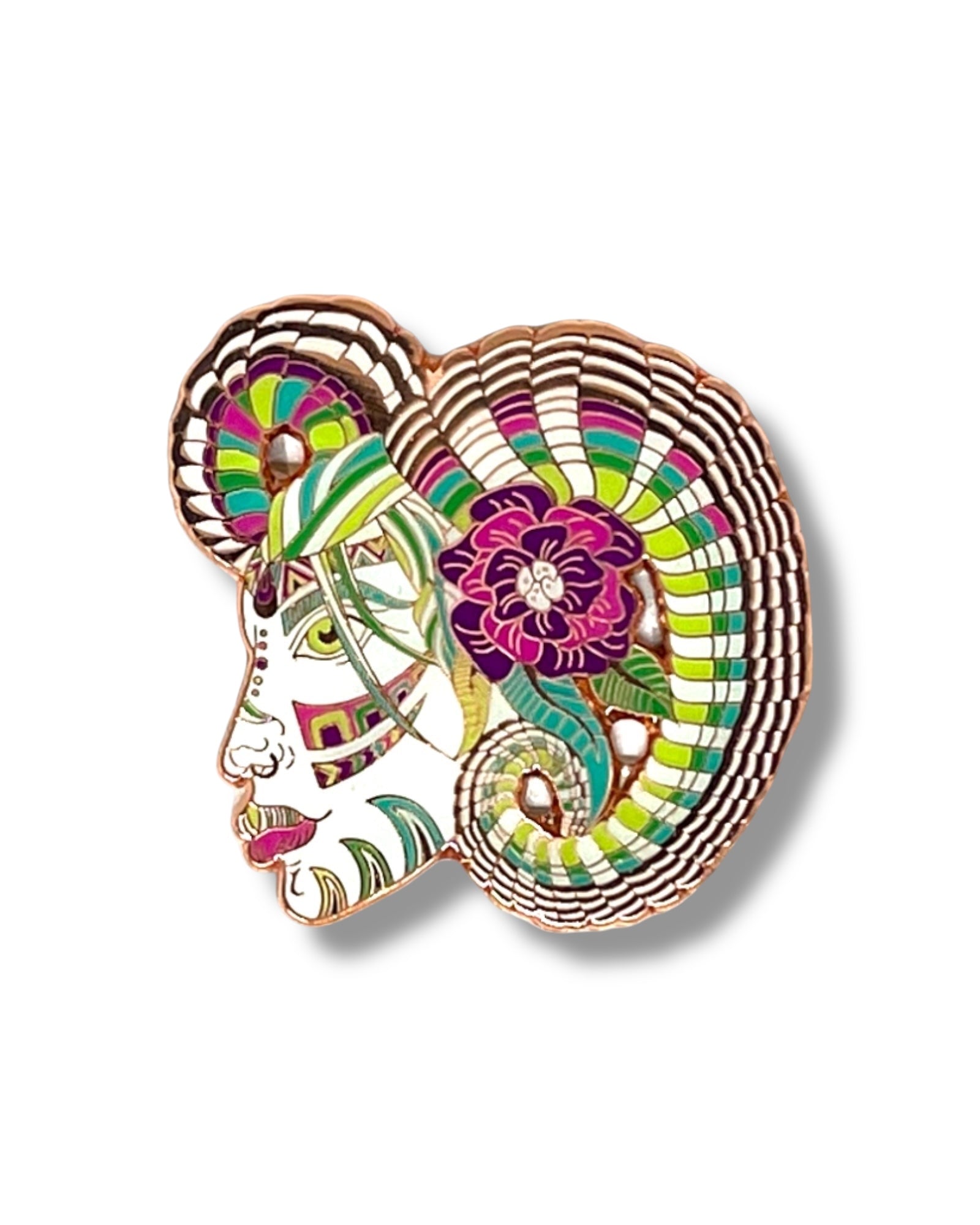 Aries Ram Goddess Pin Main image