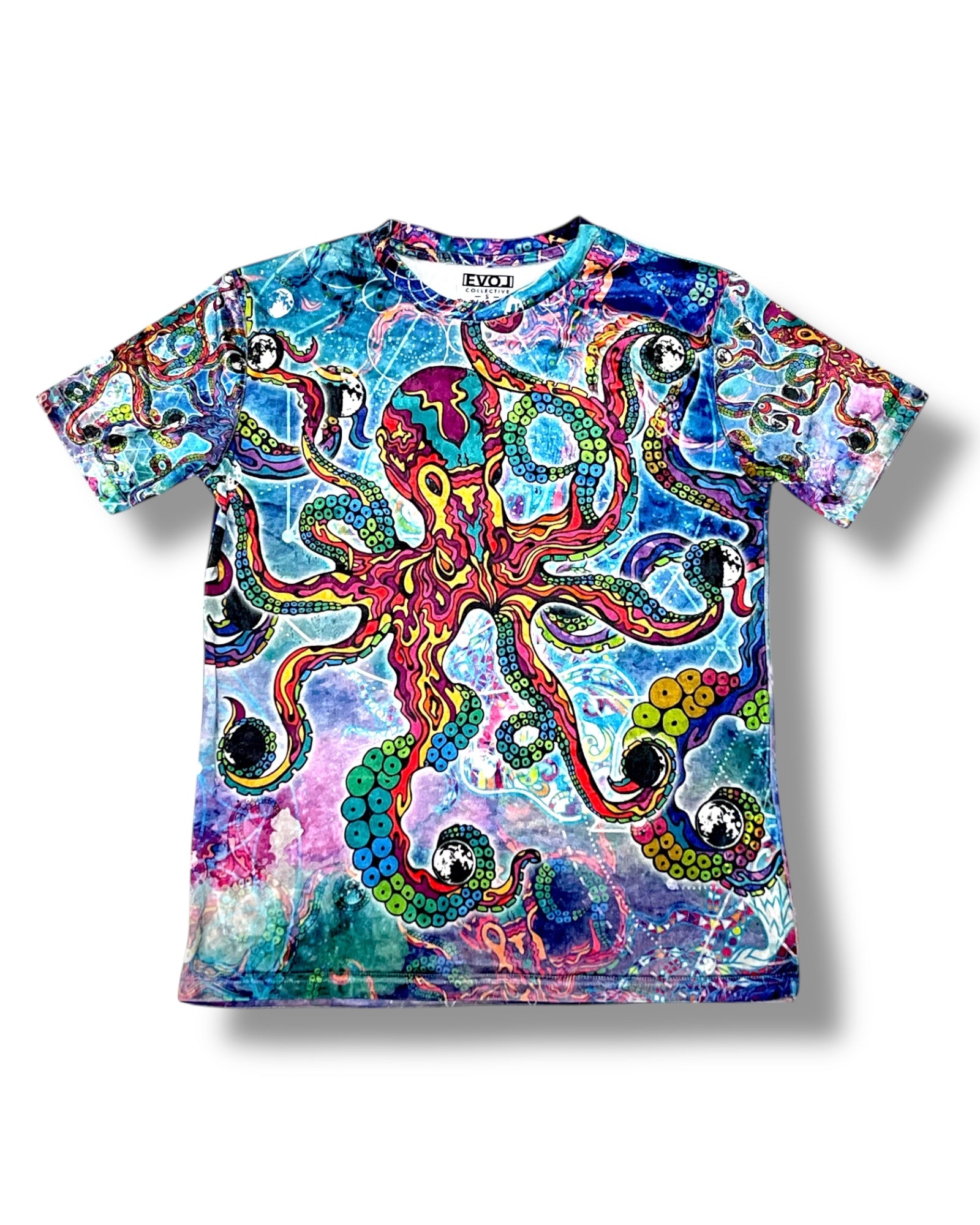 Cosmic Octopus Crushed Velvet T-Shirt