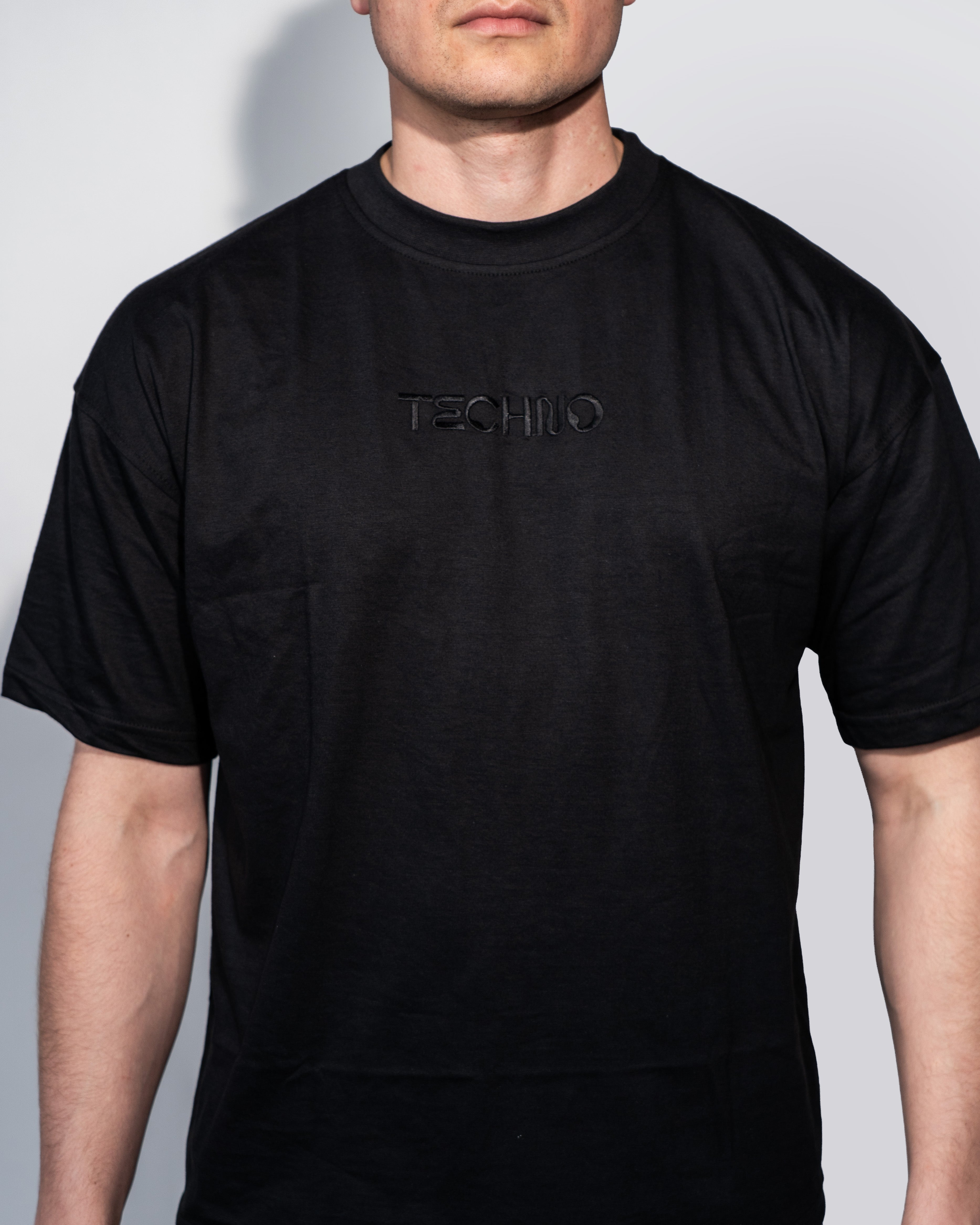 All Black TECHNO Cotton T-Shirt