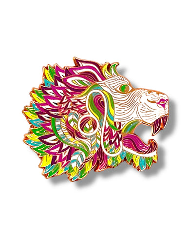 Leo Lion Pin