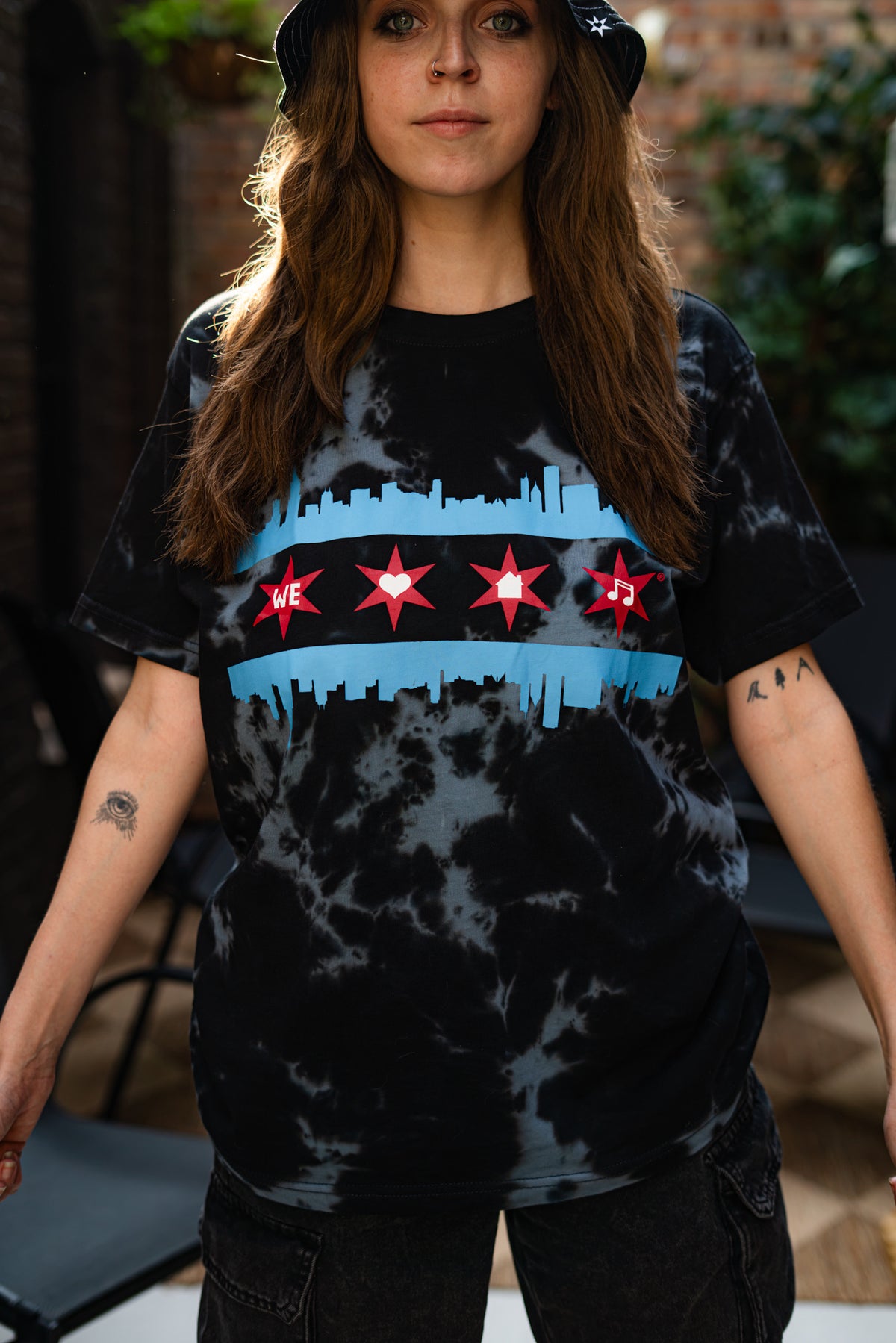 We Love House Music Tie Dye V2 Cotton T-Shirt