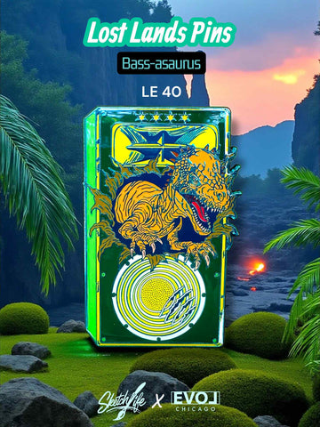 Bass-asaurus Pin