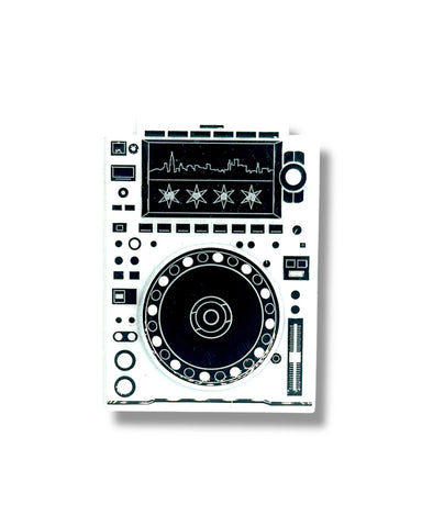 CDJ Pin - White