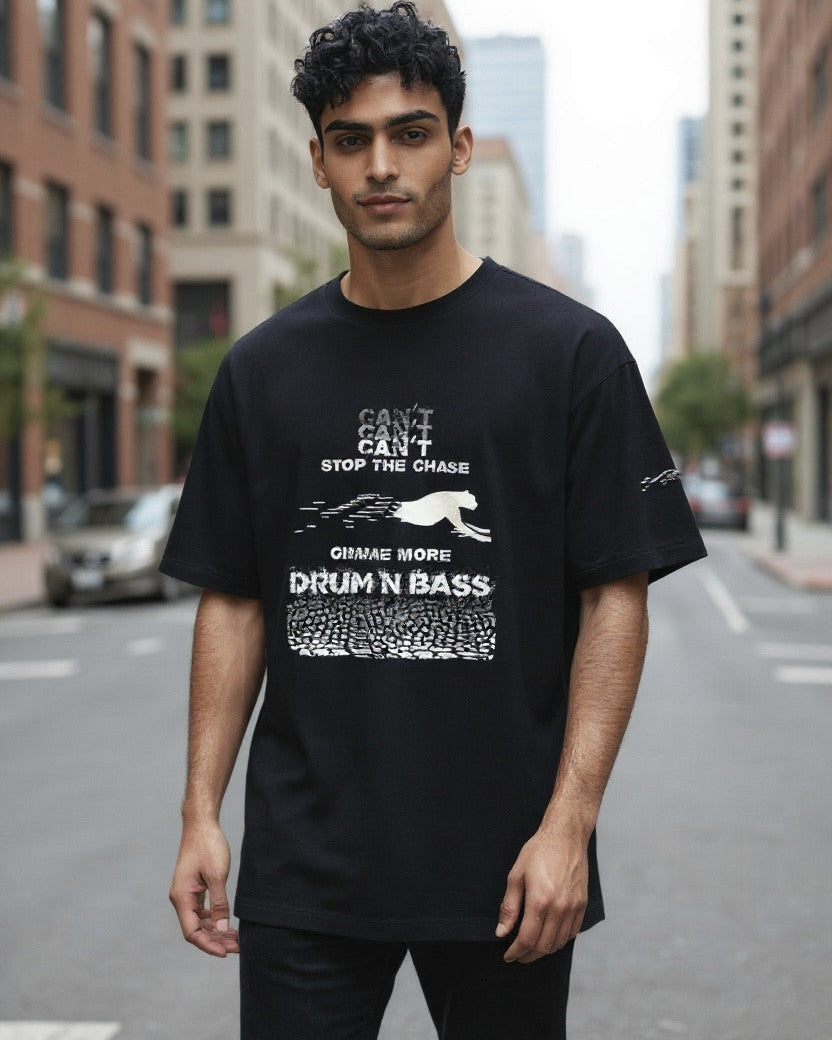 Can't Stop The Chase DnB Cotton T-Shirt* Main image