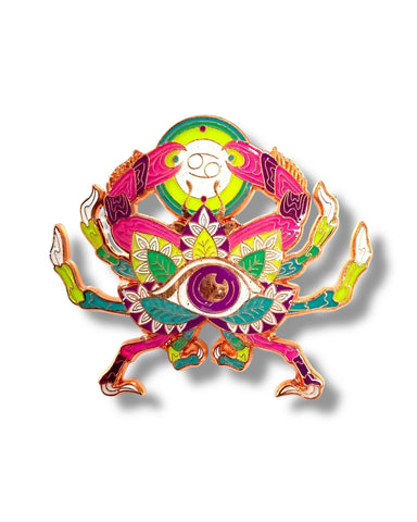 Cancer Crab Pin
