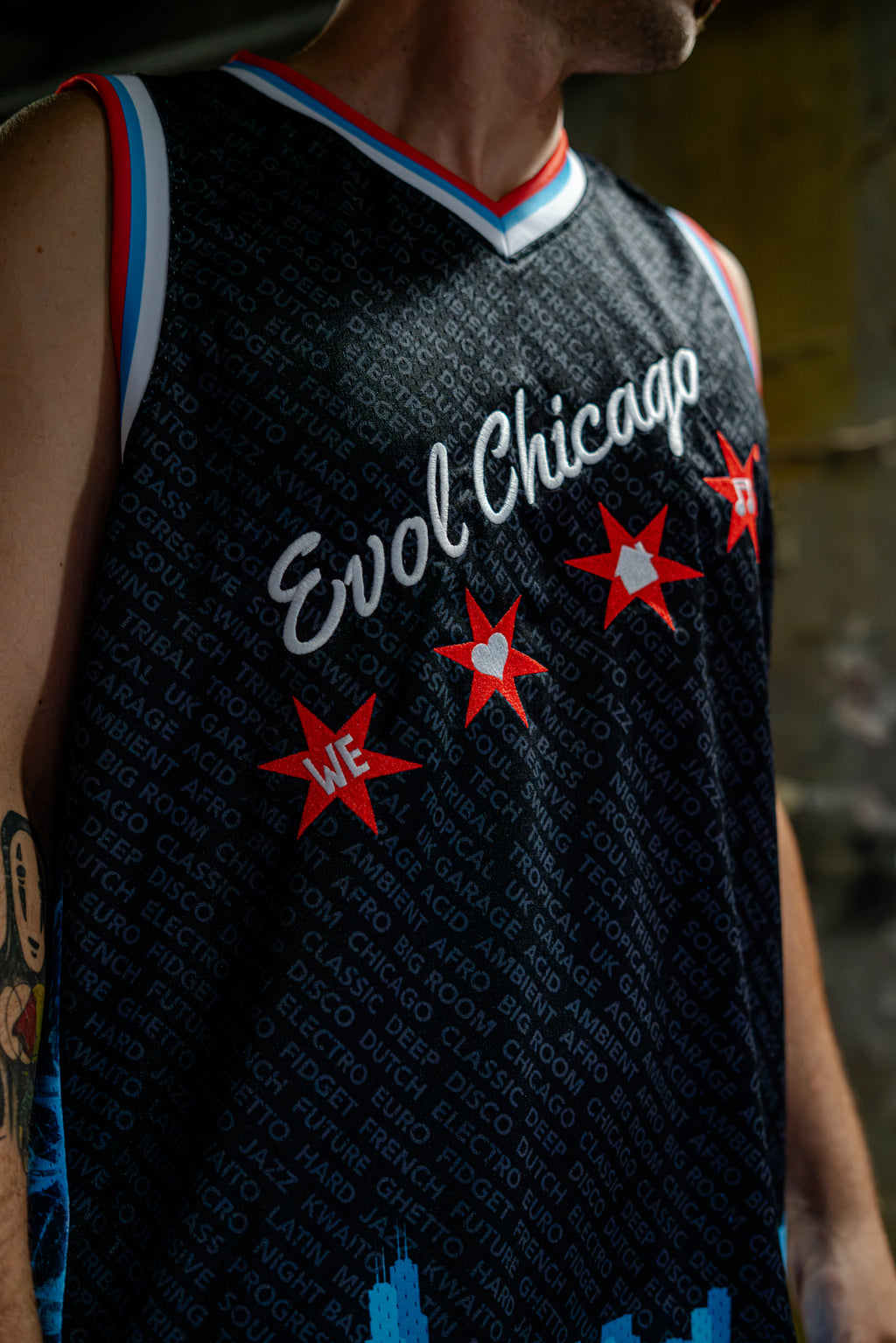 We Love House Music Chicago Basketball Jersey