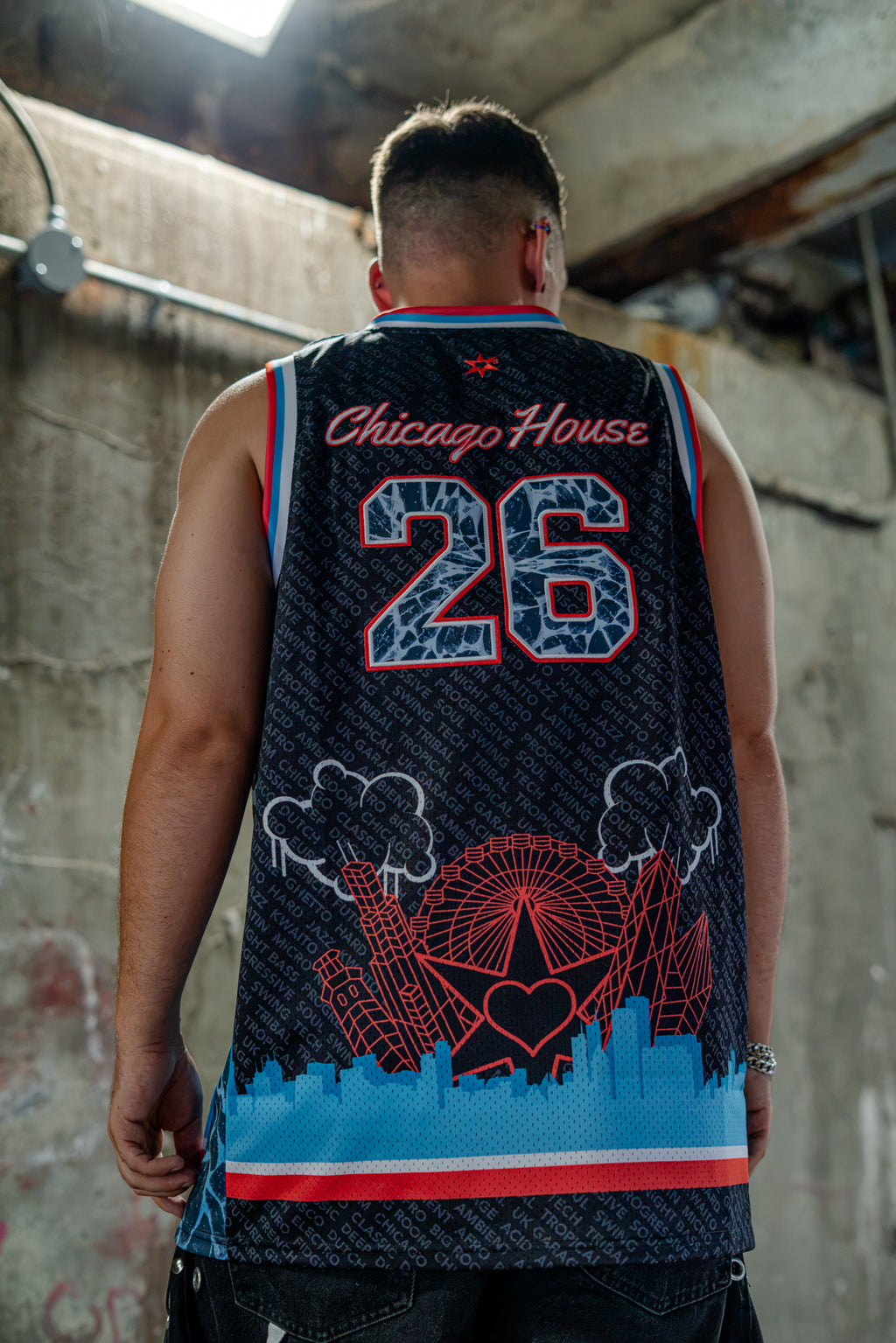 We Love House Music Chicago Basketball Jersey