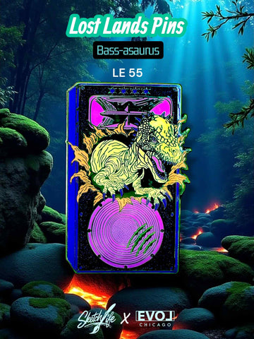 Bass-asaurus Pin