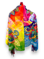 Indigo Eye Peacock Pashmina (Non-UV Reactive)