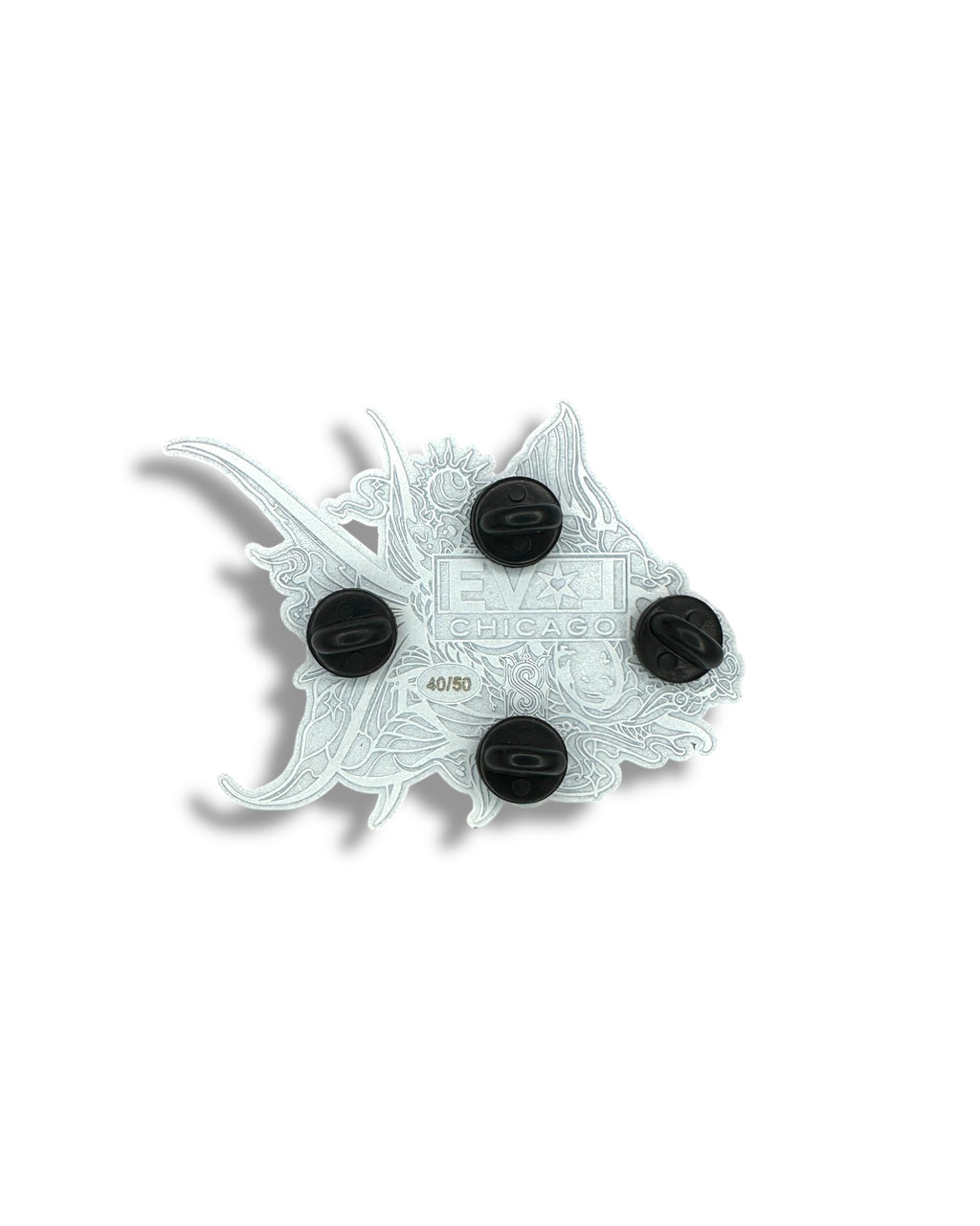 Fish Pin - White