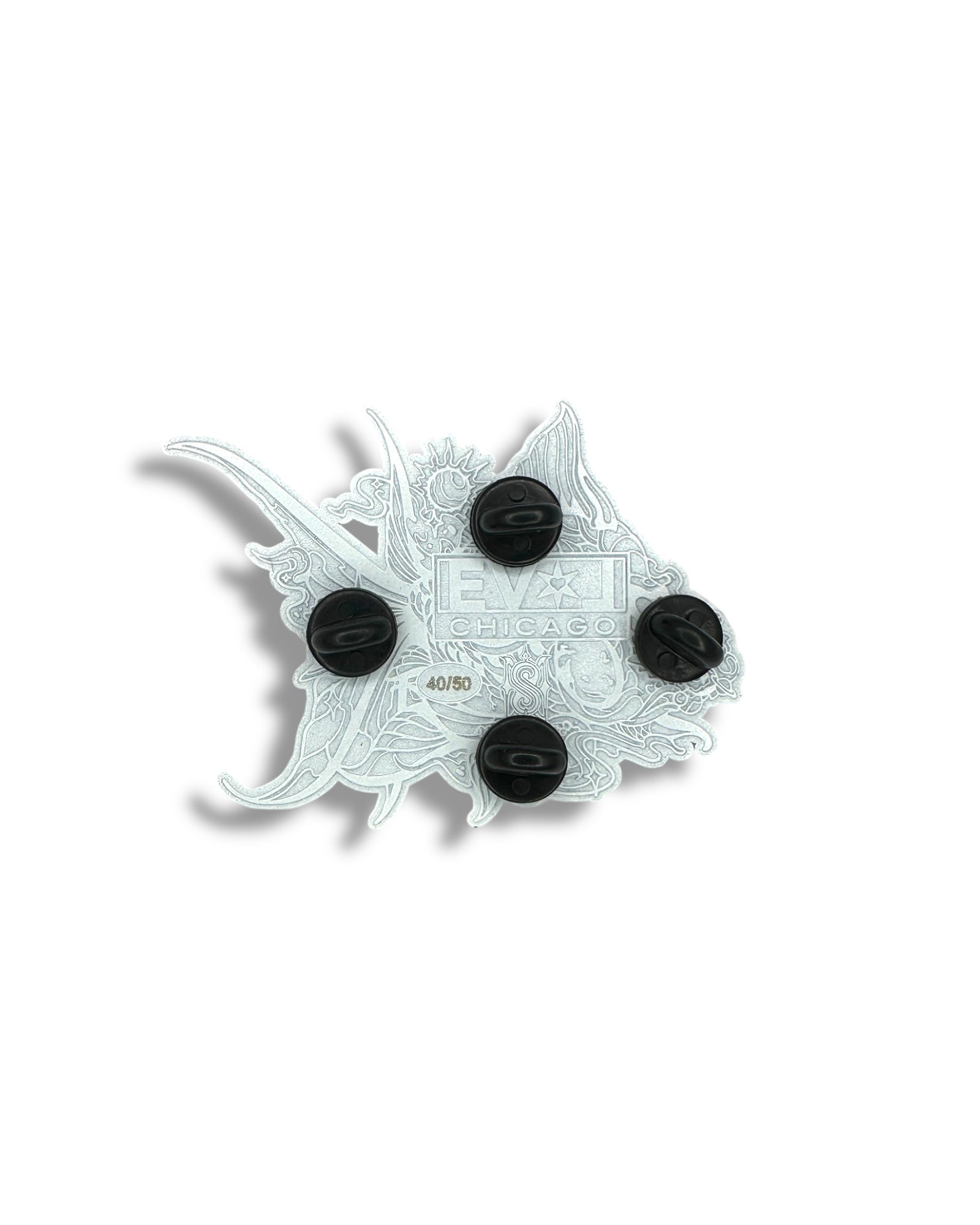 Fish Pin - White