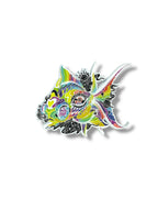Fish Pin - White