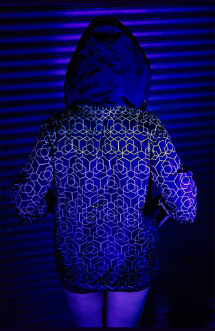 Geo Sublimated Rain Coat