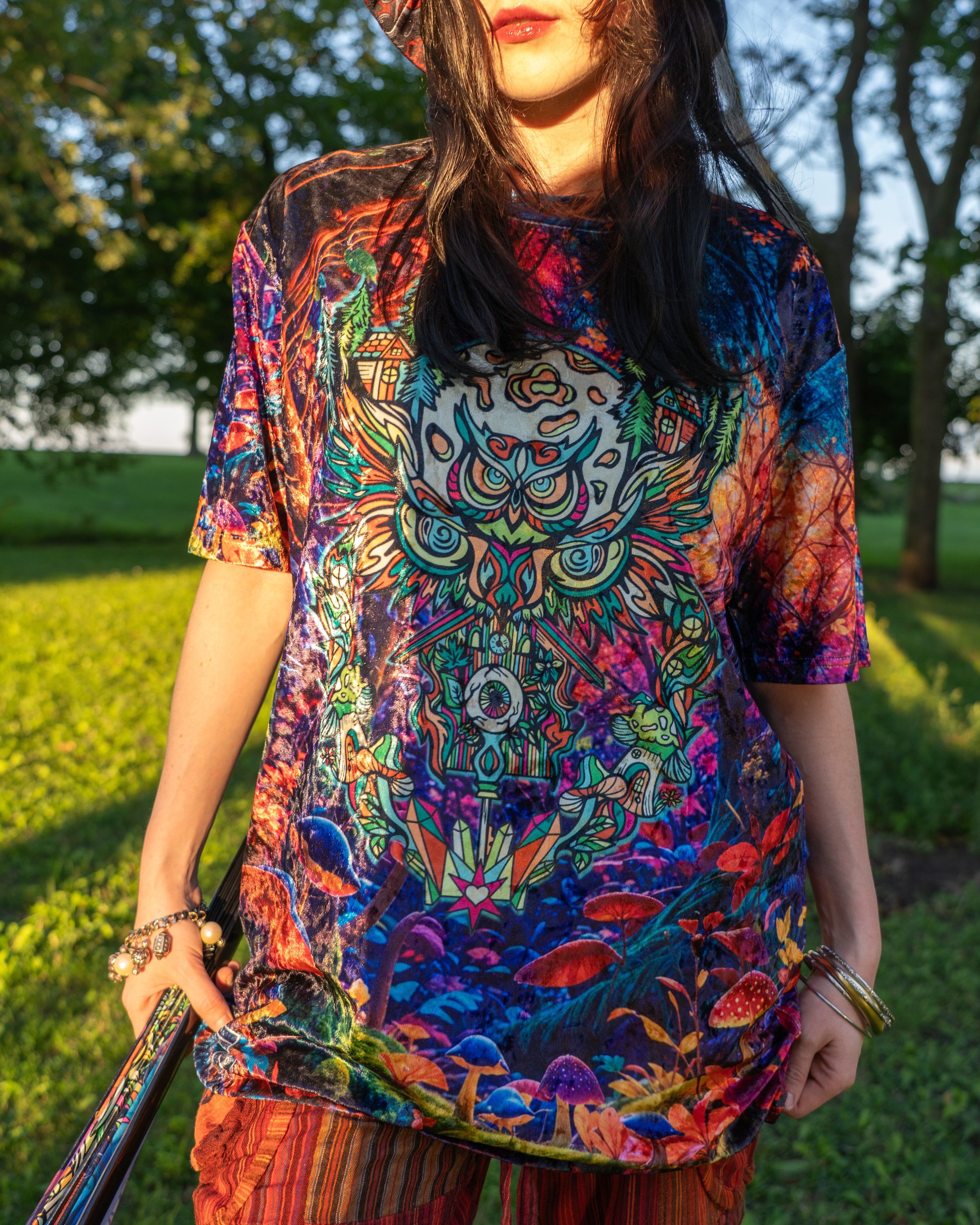 Midnight Guardian Crushed Velvet T-Shirt Main image