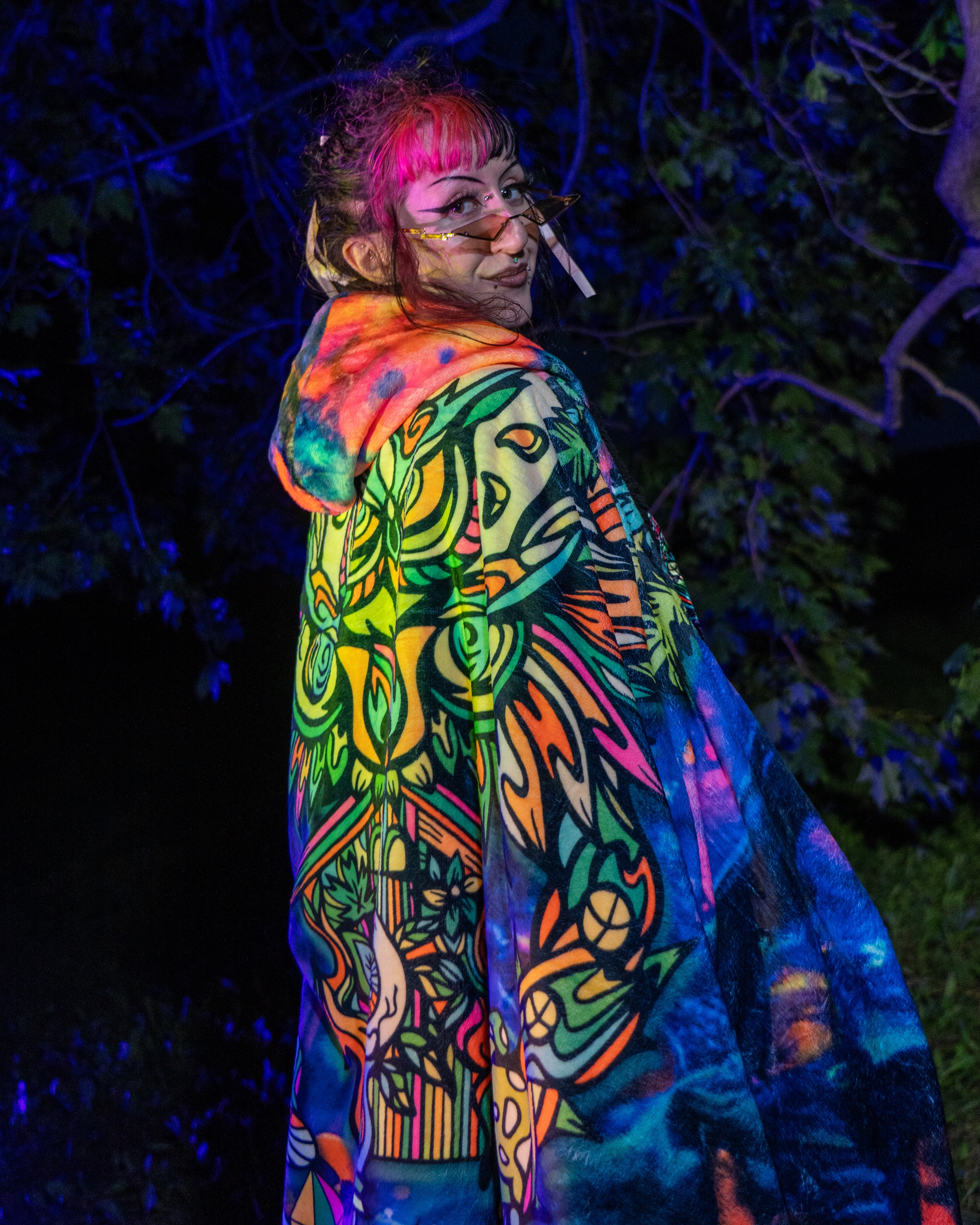 Midnight Guardian Hooded Blanket Main image